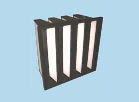 Built - up non - baffle air filter